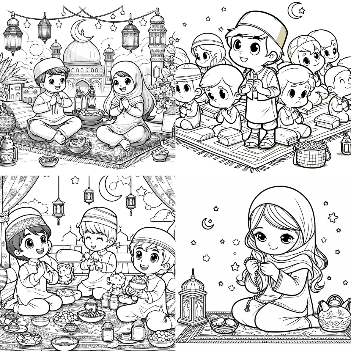 Livre à colorier - Spécial Ramadan