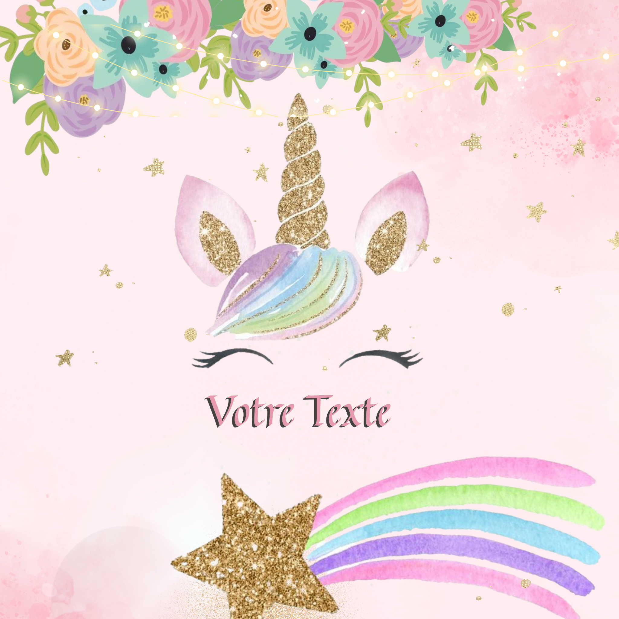 Licorne et Magie 1 - Personnalise ta fête