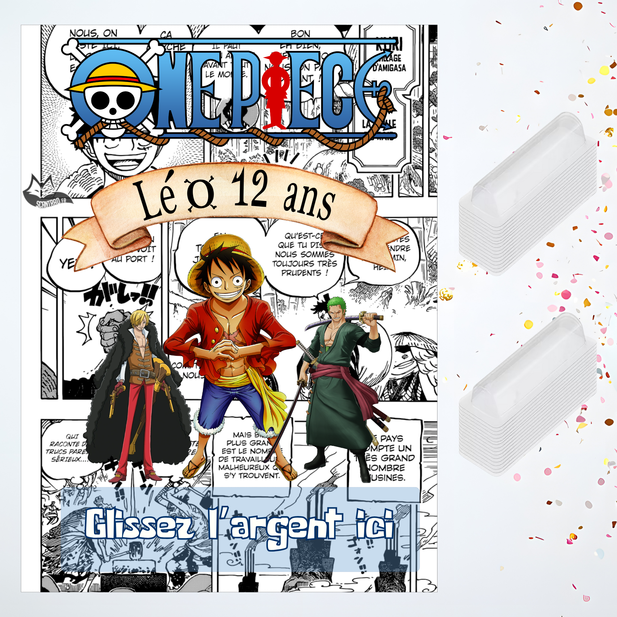 Carte cadeau argent - Personnalise ta fête