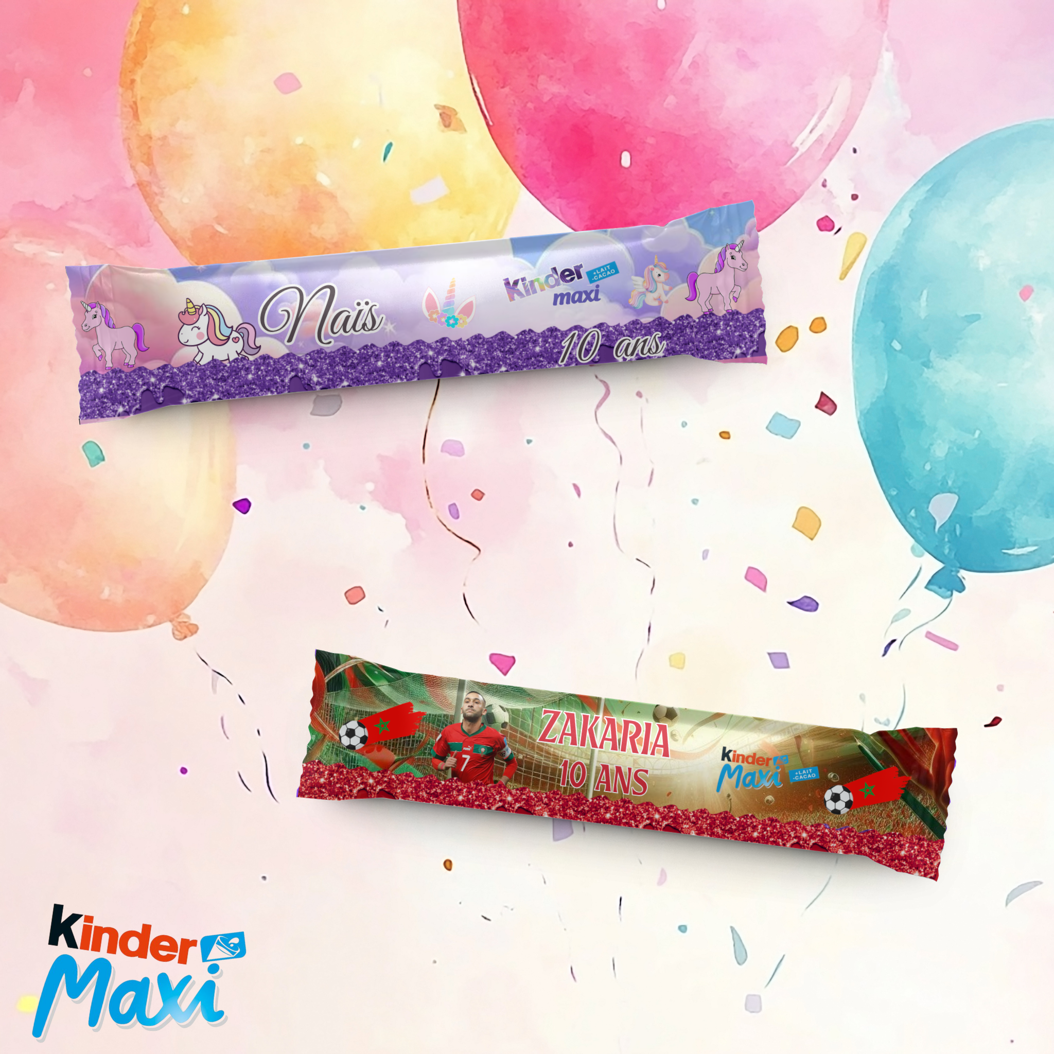 Kinder Maxi - Personnalise ta fête