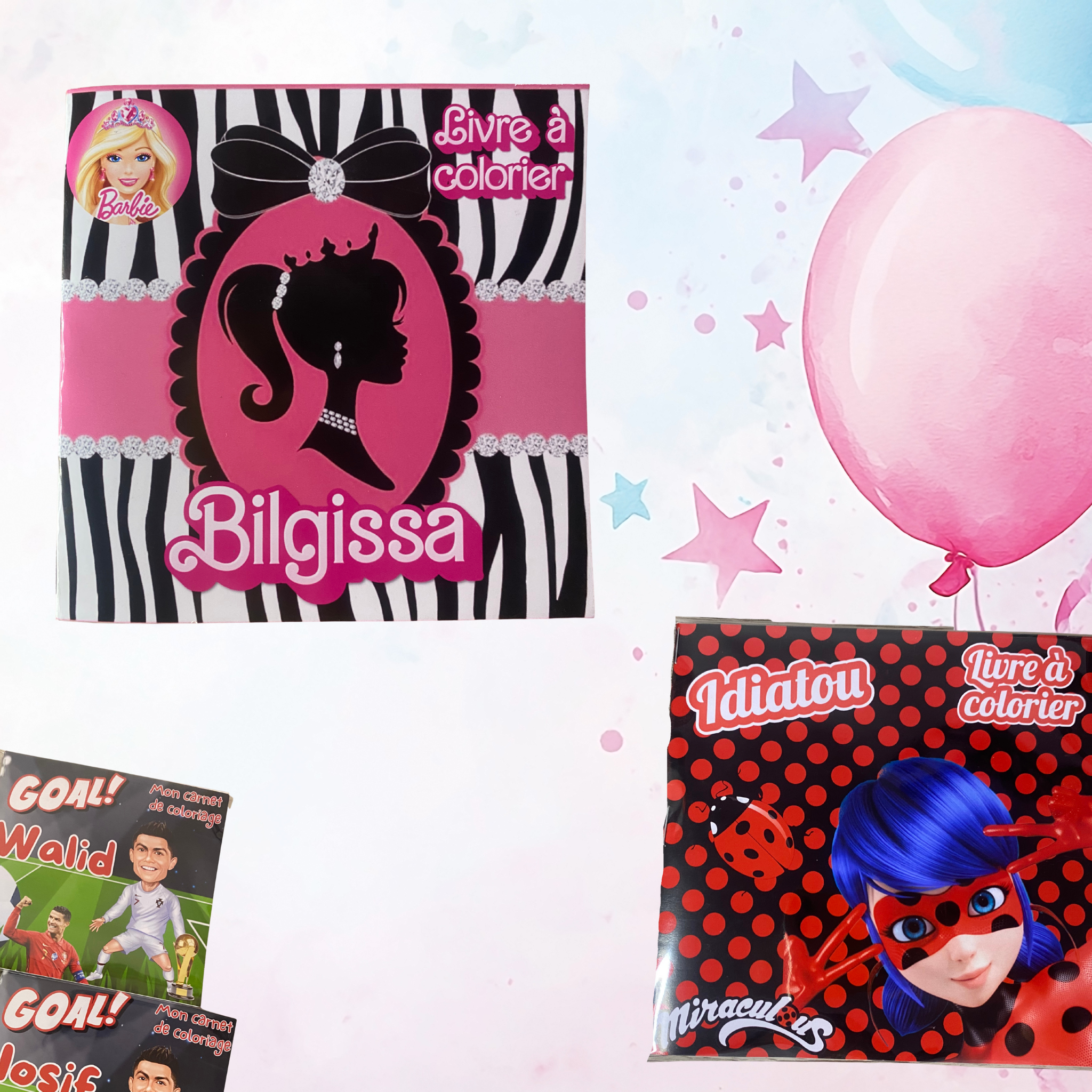 Livre de coloriage - Personnalise ta fête