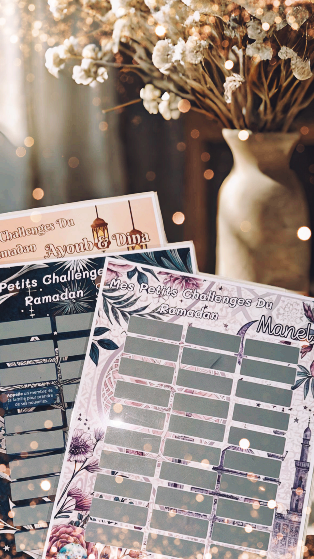 Mes Petits Challenges à Gratter – Spécial Ramadan
