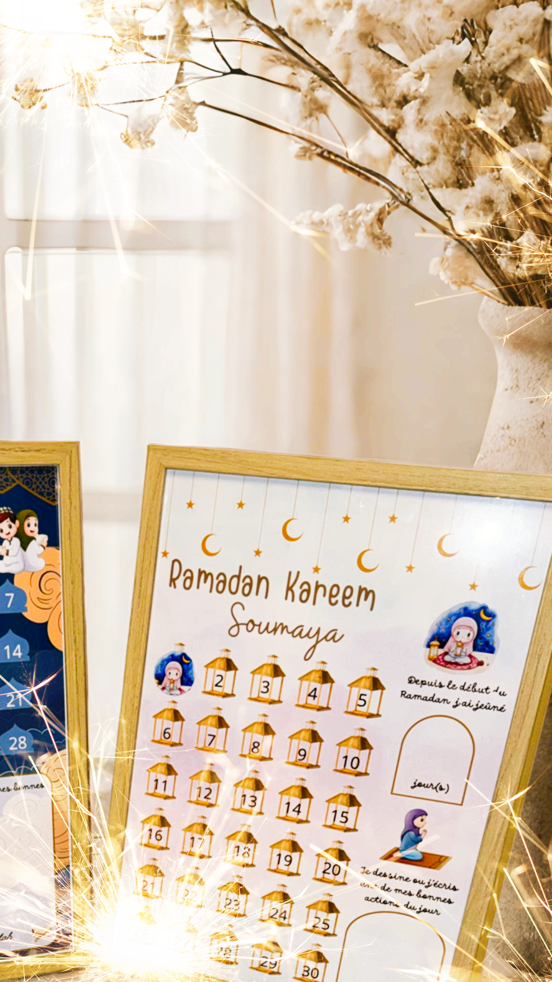 Calendrier Ramadan à Stickers – Cadre A4