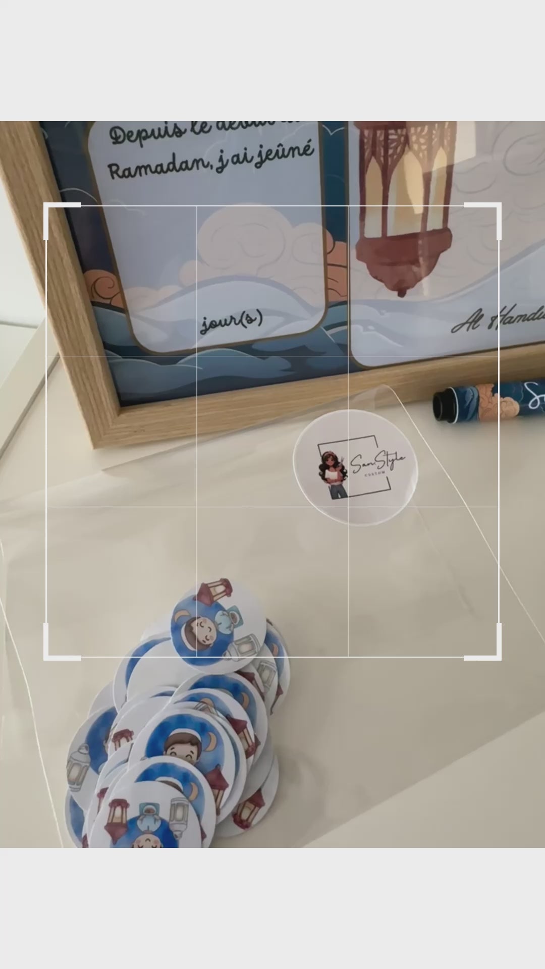 Calendrier Ramadan à Stickers – Cadre A4