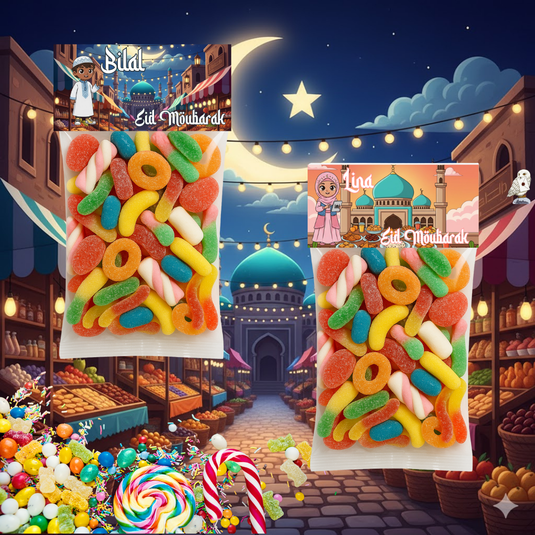 Sachet de bonbons HALAL - Aid Mubabrak